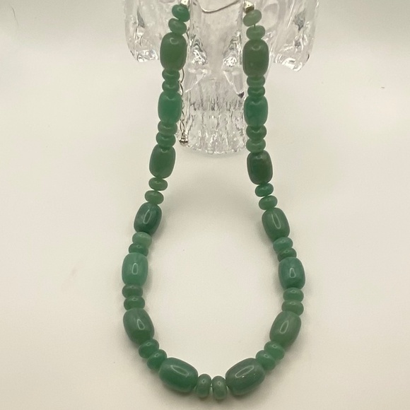 NWOT Jay King Chunky Aventurine natural stone necklace 16-20” - Picture 1 of 6